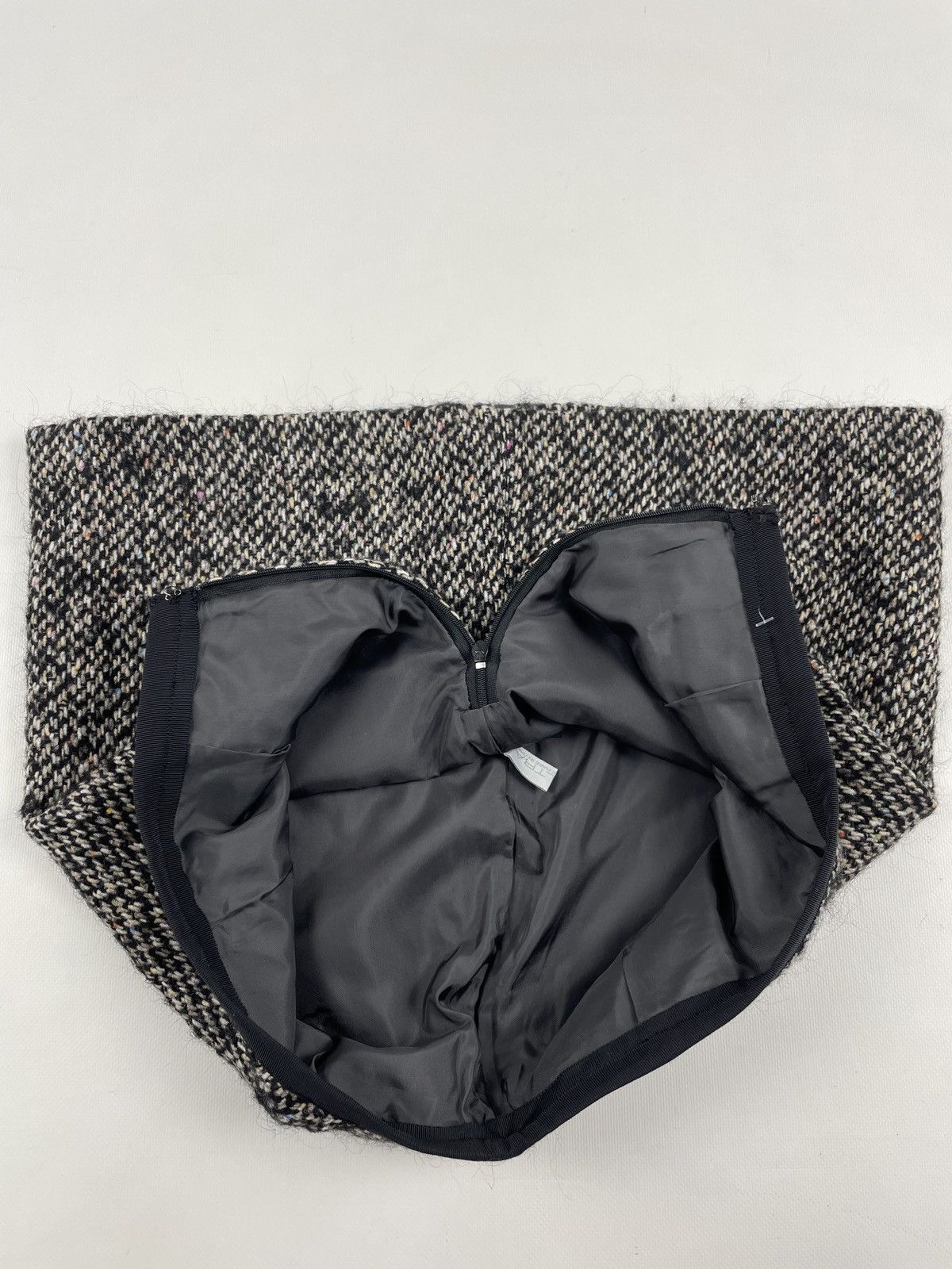 Japanese Brand × Tomorrowland Rare Japan Collection Wool Tweed Side Zipper Mini Straight Skirt Size 26" / US 2 / IT 38 - 13 Thumbnail