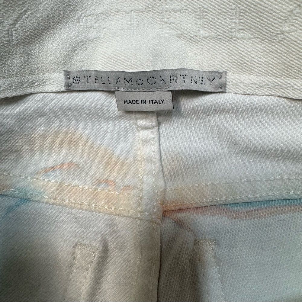 Stella McCartney Stella McCartney Mid Rise Marble Print White Jeans Made In Size 24" / US 00 / IT 34 - 7 Thumbnail