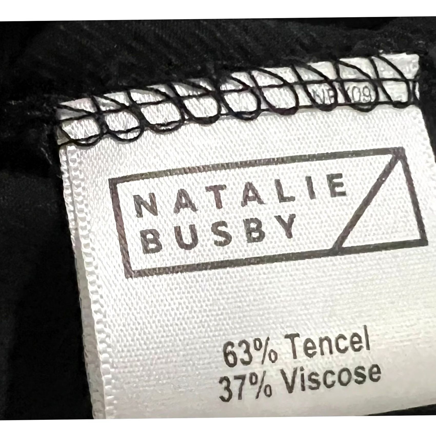 Vintage Natalie Busby Shirt Women’s Button Up Short Sleeve Pockets Black Sz S Oversized Slim Relaxed Casual Size S / US 4 / IT 40 - 7 Thumbnail