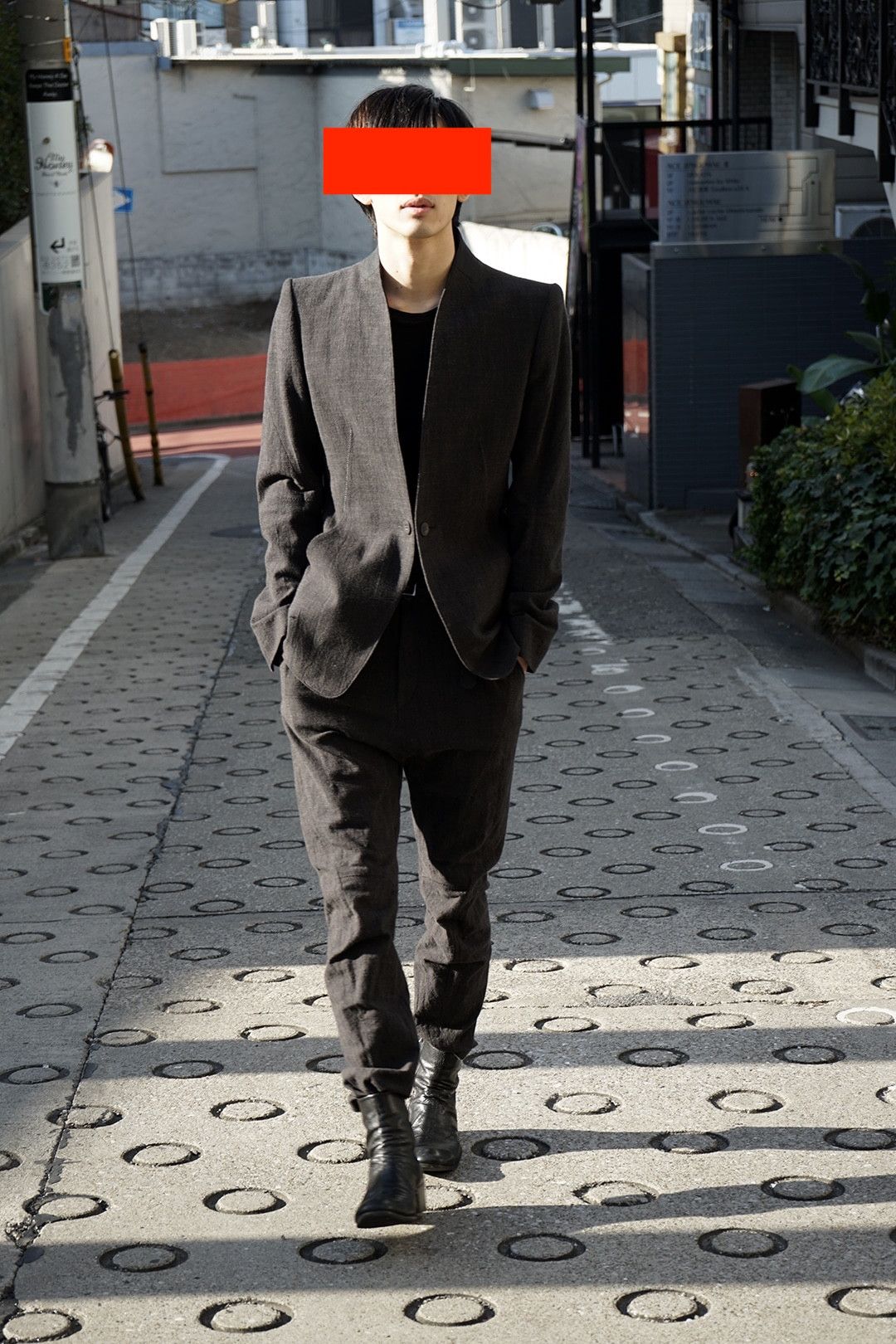 D.Hygen No Lapel Tailored Jacket Black [JP Size 2] Size 36S - 2 Thumbnail