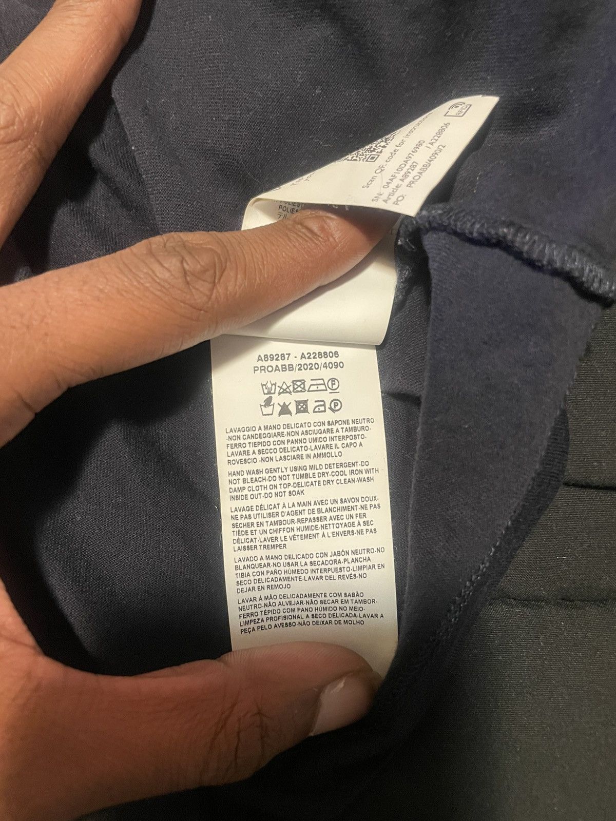Versace Mens Versace Shirt Navy Blue Sz: S Size US S / EU 44-46 / 1 - 5 Thumbnail