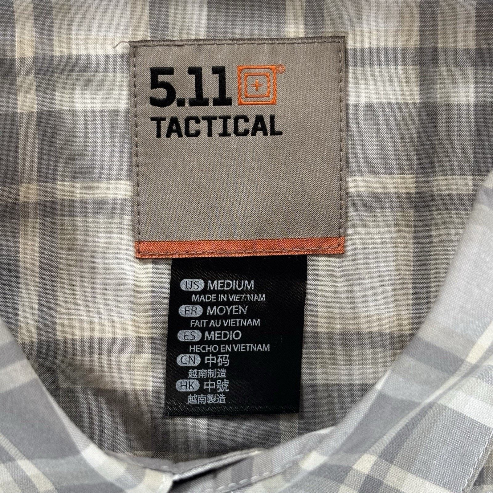 5.11 5.11 Tactical Men's Medium Plaid Snap Button Shirt Size US M / EU 48-50 / 2 - 4 Thumbnail