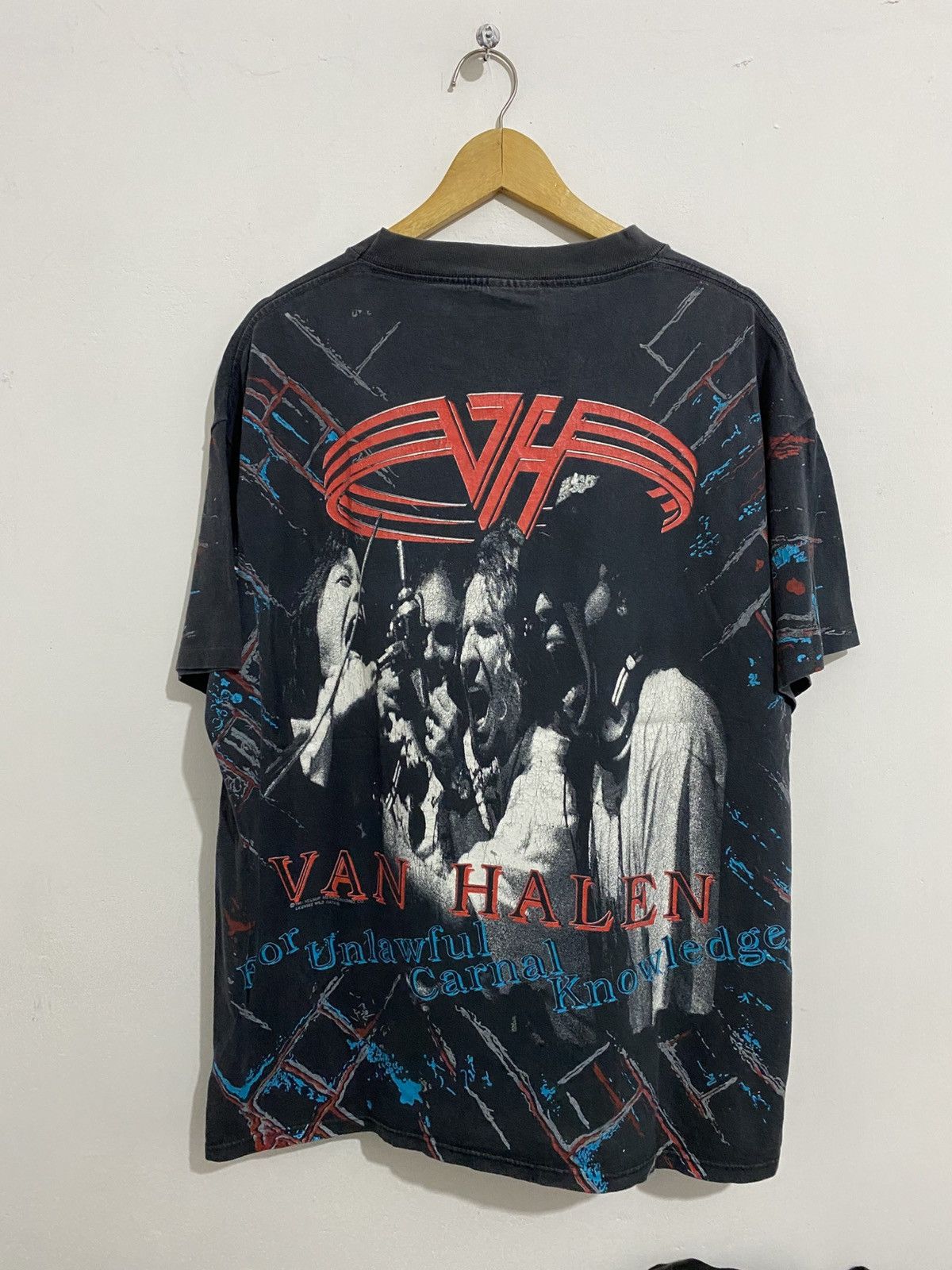 Band Tees Vintage Van Halen Aop Tshirt Brockum 1991 Size US XL / EU 56 / 4 - 2 Thumbnail