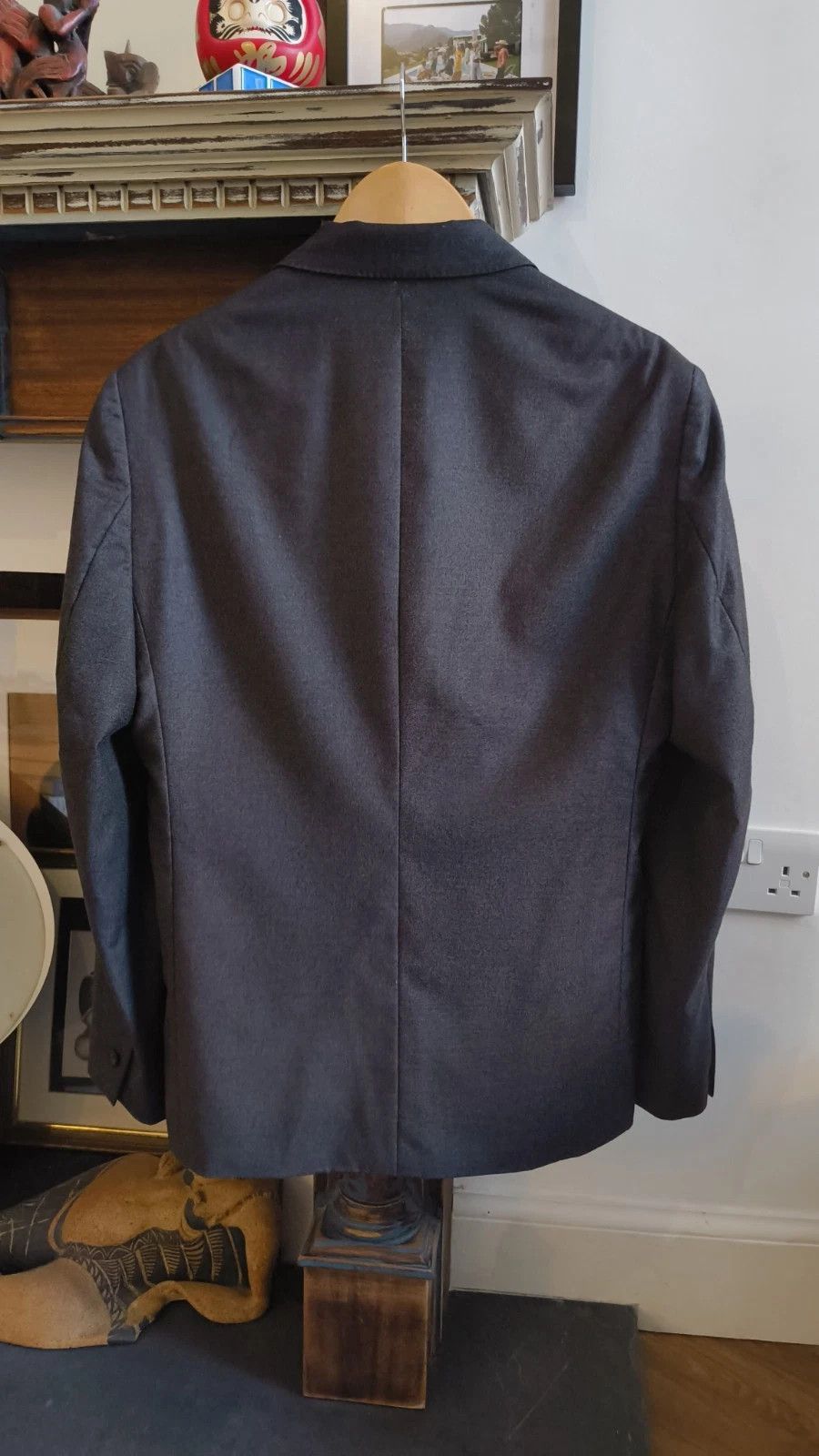 E. Tautz Wool/Silk charcoal blazer Size 40R - 16 Thumbnail