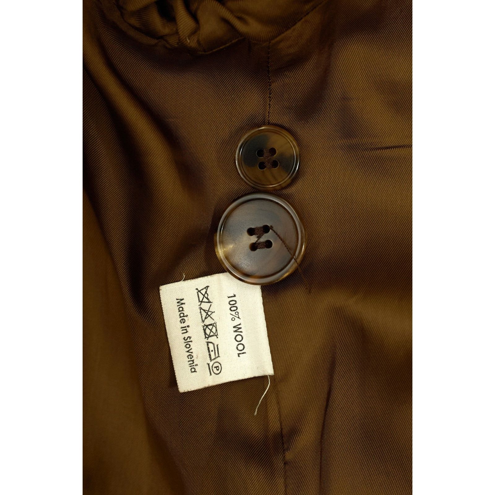 Dries Van Noten Brown Wool Belted Coat Size XS / US 0-2 / IT 36-38 - 5 Thumbnail