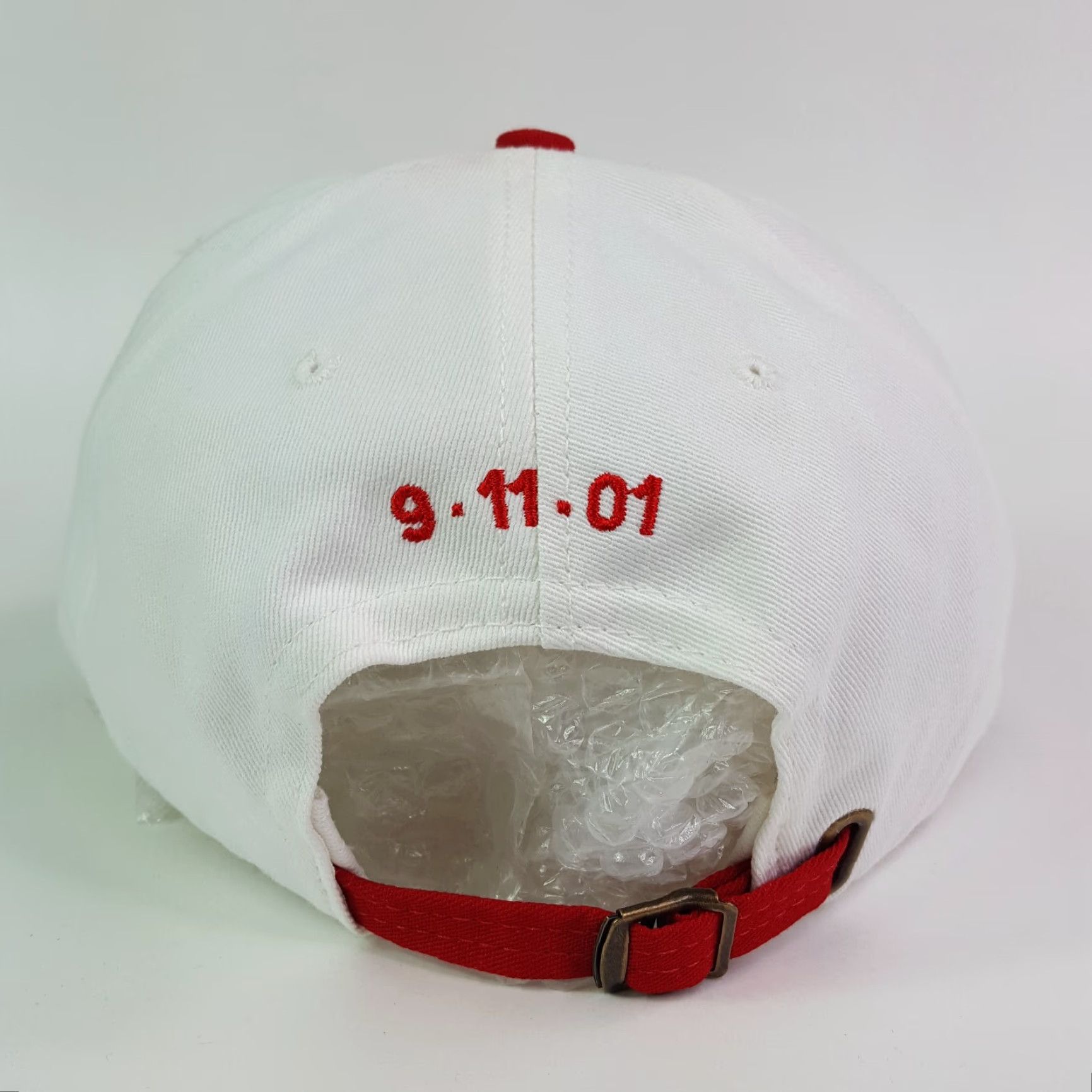 Vintage VINTAGE Town Talk USA Made Snapback Hat Baseball Cap Retro Flag 90s United States Of American 9/11 Embroidered Adjustable Cotton Canvas Blue Mens Hat Size ONE SIZE - 6 Thumbnail