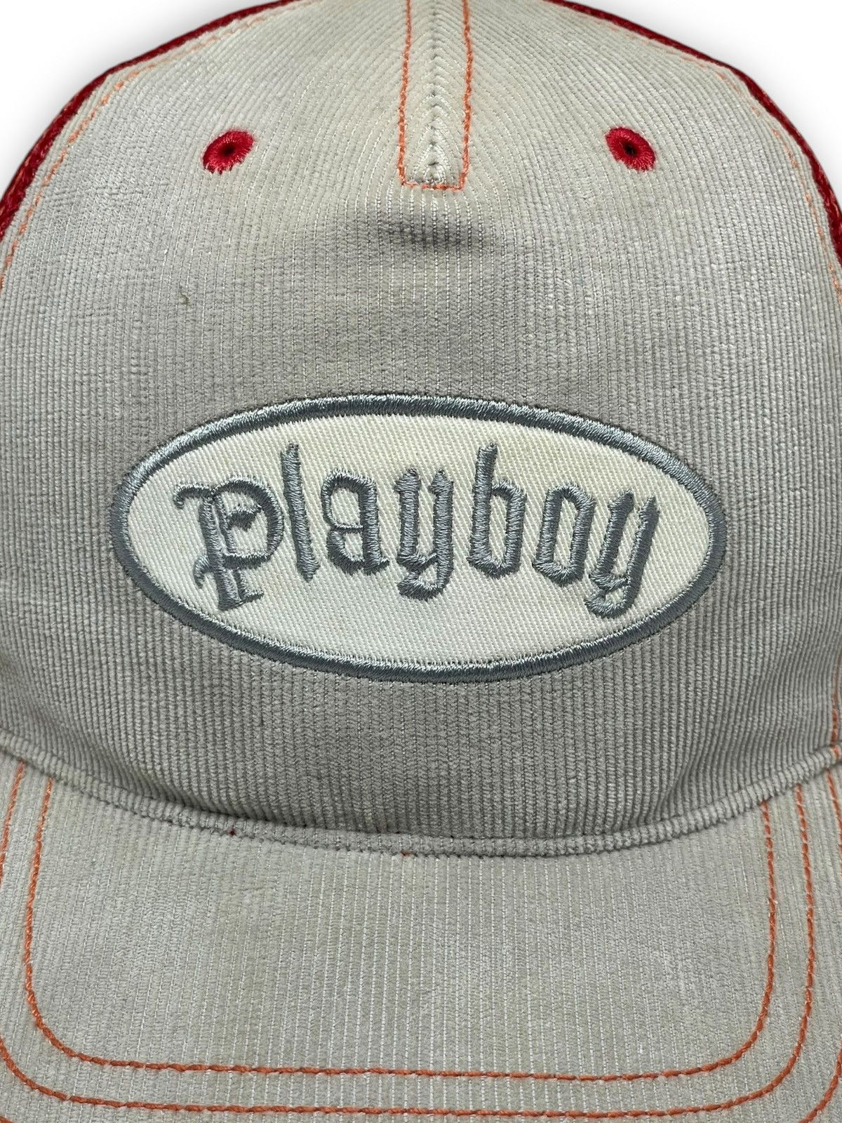 Playboy × Vintage Vintage Playboy Corduroy Trucker Cap Size ONE SIZE - 3 Thumbnail