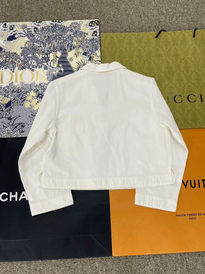 Loro Piana LORO PIANA size40 White pocket embroidered top Size M / US 6-8 / IT 42-44 - 3 Thumbnail