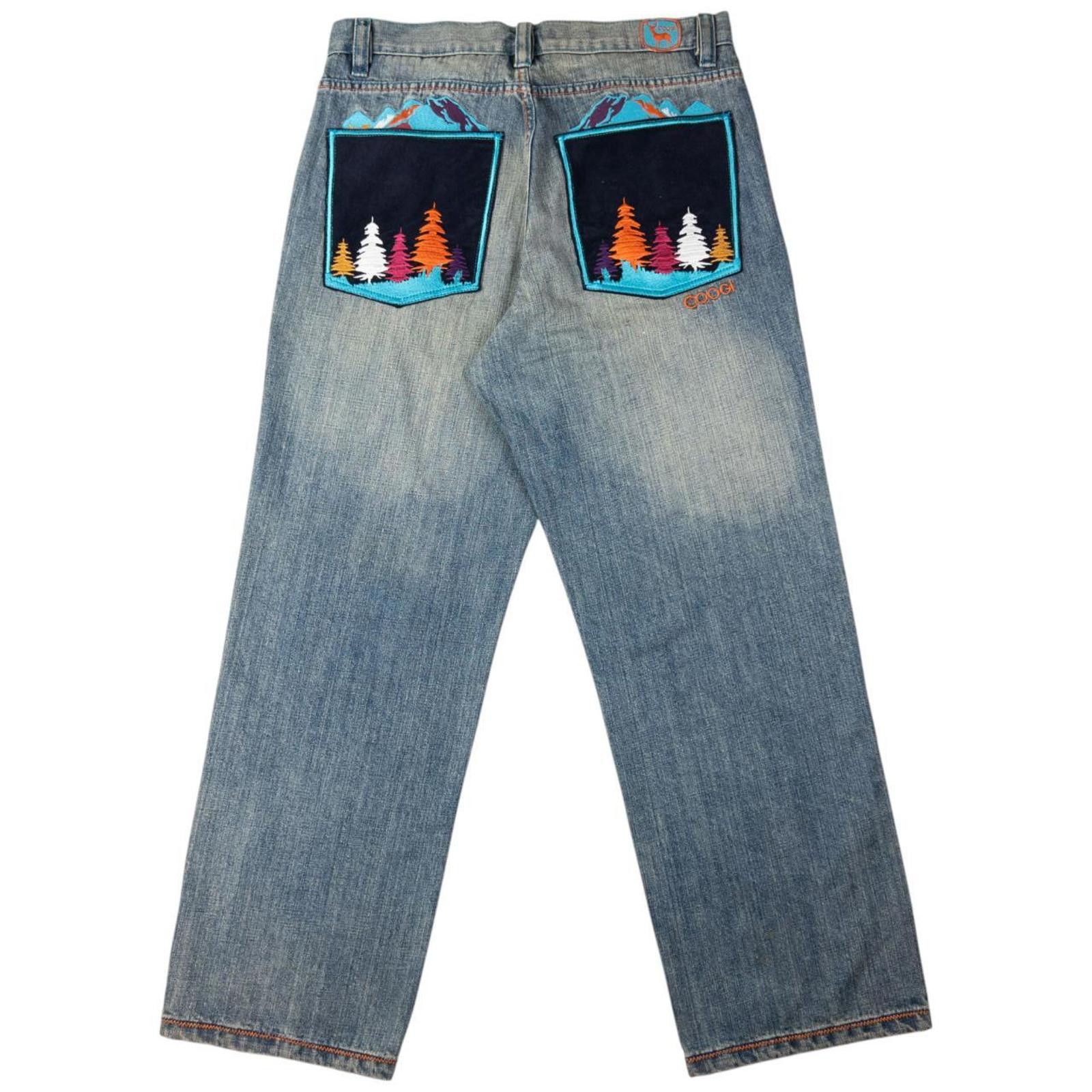Coogi Vintage Coogi Embroidered Landscape Denim Jeans Size W38 Size US 38 / EU 54 - 2 Thumbnail