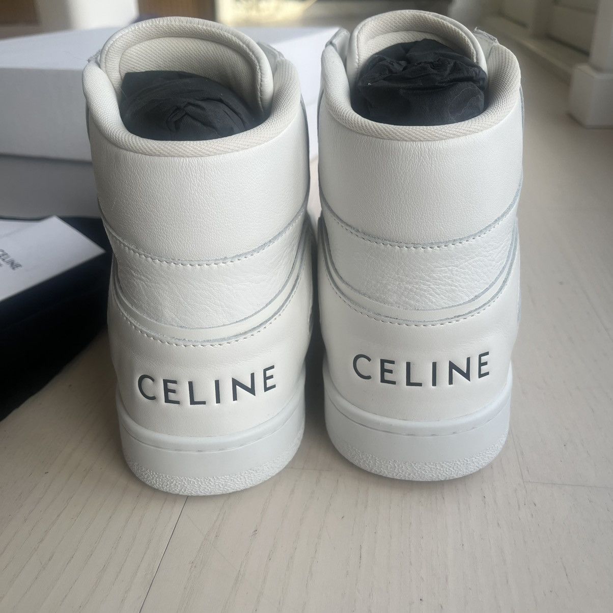 Celine Celine Ct-01 "z" trainer high top sneaker in calfskin, 42 Size US 9 / EU 42 - 4 Thumbnail
