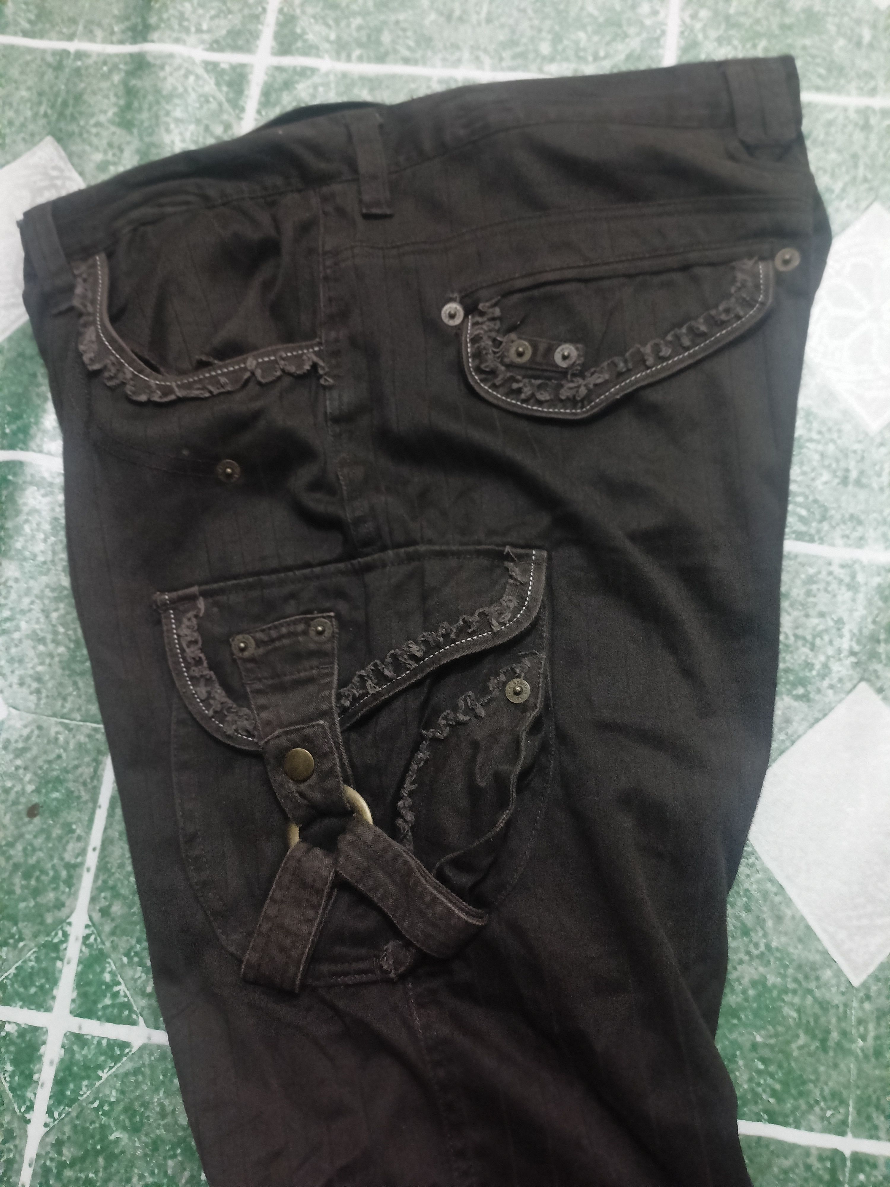 Designer × Japanese Brand Apestein Exclusive Baggy Style Striped Boot Cut Cargo Pants Size US 35 - 13 Thumbnail