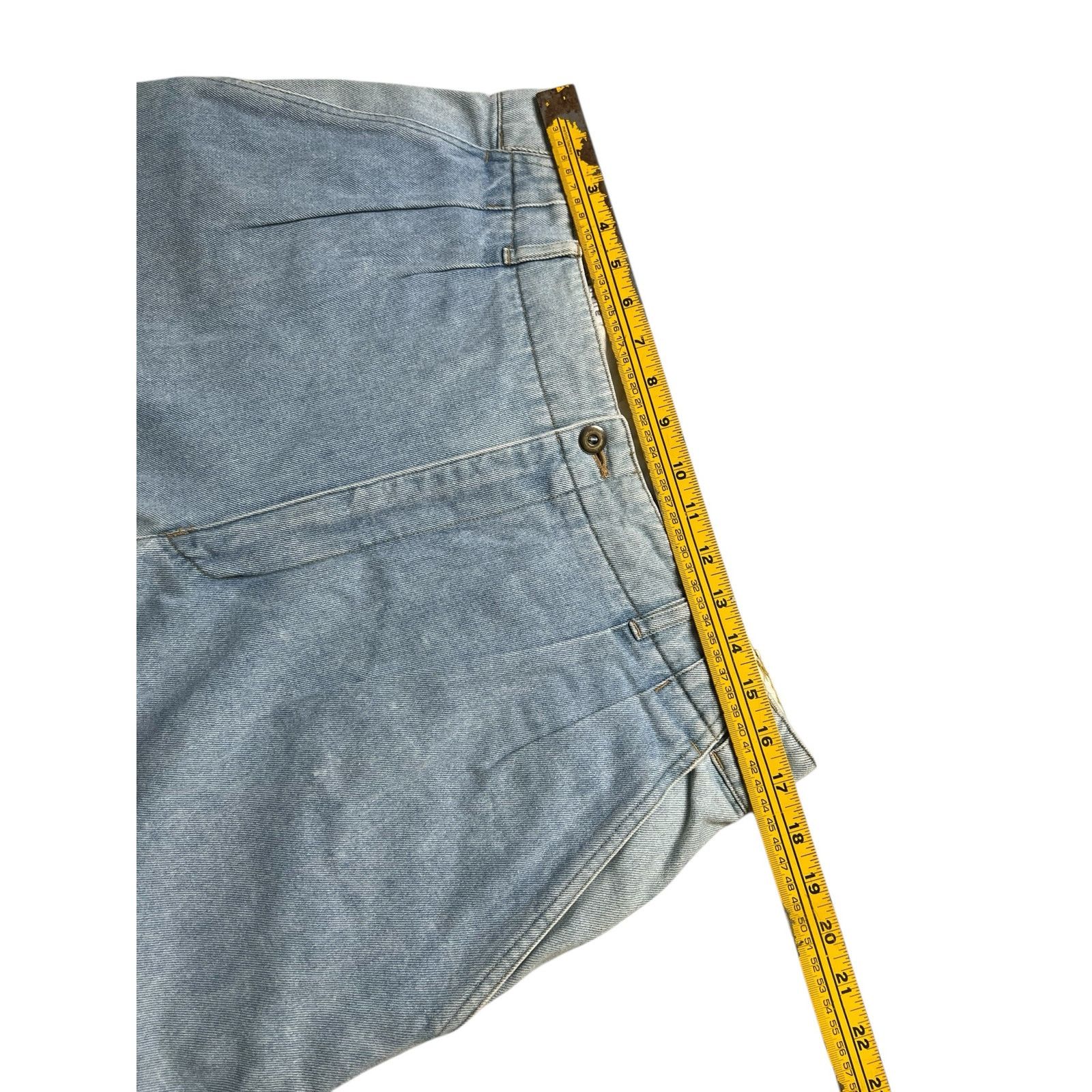 Liz Claiborne Vintage Claiborne Denim Pants Pleated Light Wash 36R Cotton Size US 36 / EU 52 - 8 Thumbnail