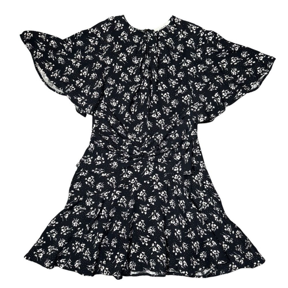 Other LOVER Mimosa Mini Floral Black Viscose Dress Size 8 Size M / US 6-8 / IT 42-44 - 4 Thumbnail