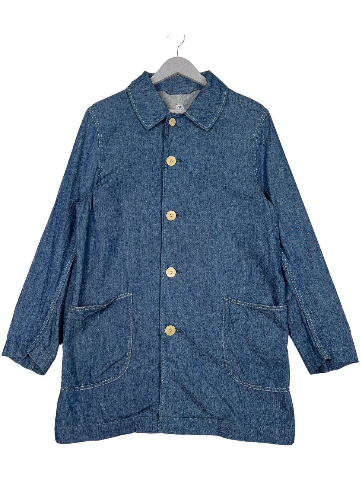 Indigo KATO INDIGO WORKER CHORE JACKET Size US S / EU 44-46 / 1 - 1 Thumbnail