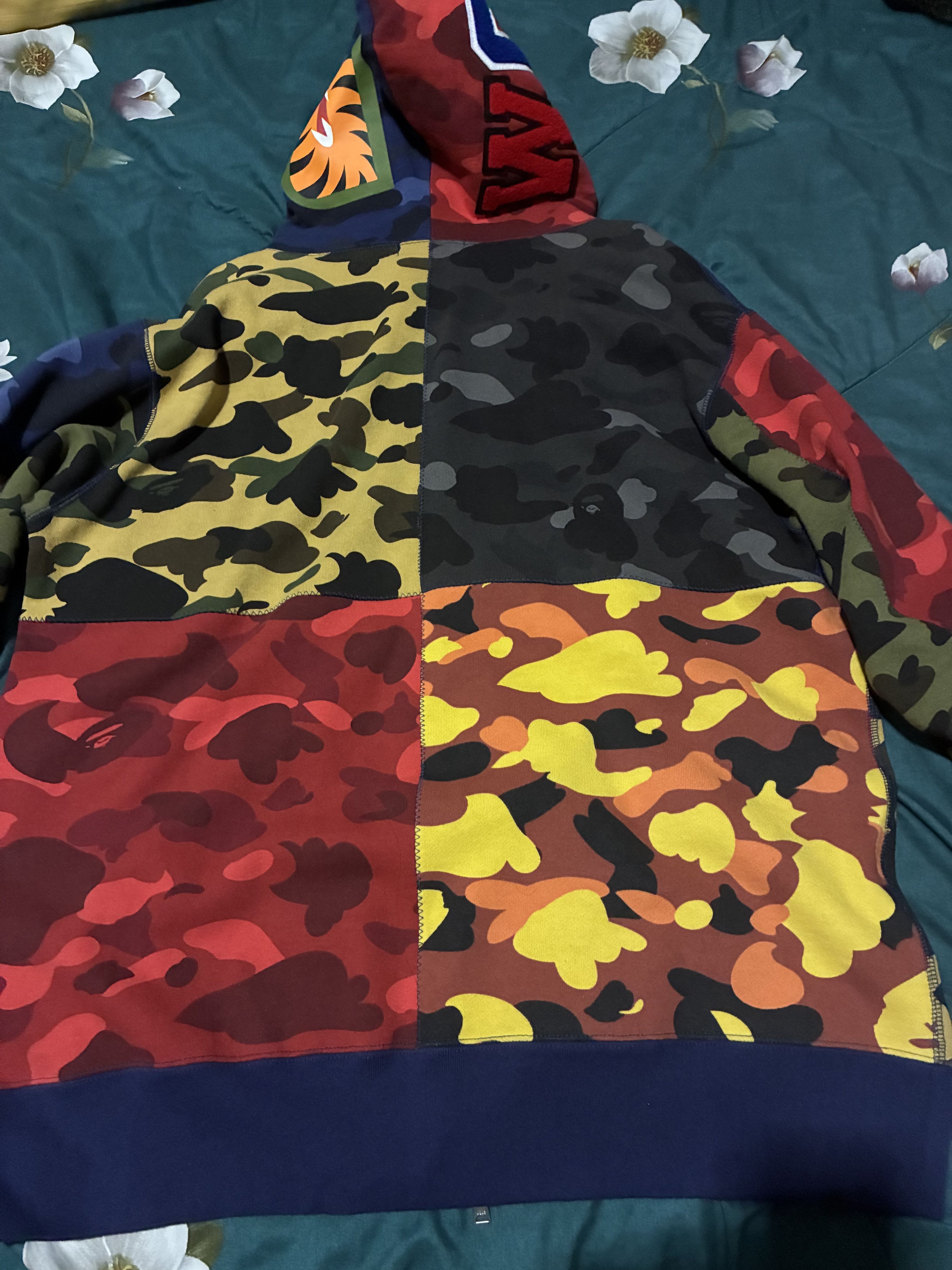 Bape Bape hoodie mix camo Size US XXL / EU 58 / 5 - 2 Thumbnail