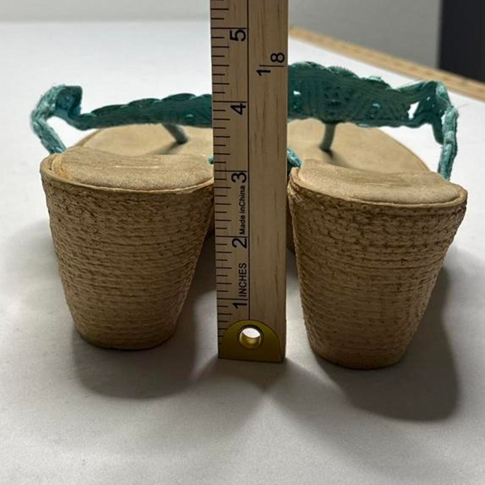 Other Reba Tropical Y2K Boho Summer 3” Wedge Sandals Size 8 1/2 Size US 8.5 / IT 38.5 - 6 Thumbnail