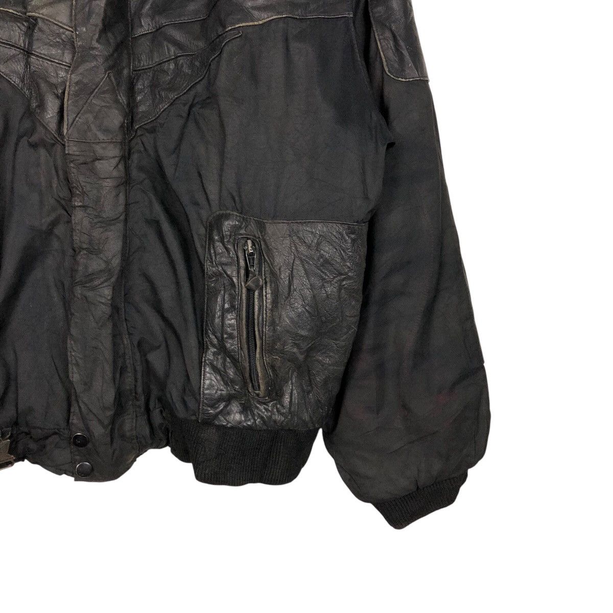 Japanese Brand 📌Vintage Biker Genuine Leather Jacket CKX Issey Miyake Size US M / EU 48-50 / 2 - 6 Thumbnail