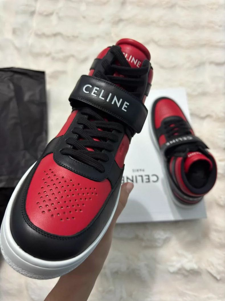 Celine Celine Black and red sports shoes Size US 9 / EU 42 - 9 Thumbnail
