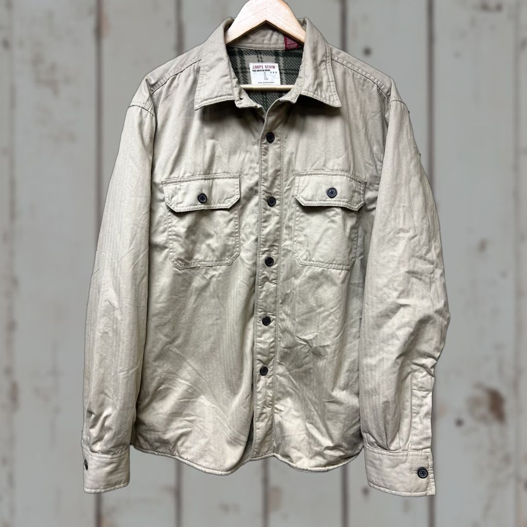 Chaps Chaps Shirt Jacket Men’s L Fleece Lined 4 Pockets Tan Khaki Work Shirt Jacket Mens Casual Outdoor Parka Style Shirt Jacket Size US L / EU 52-54 / 3 - 1 Thumbnail