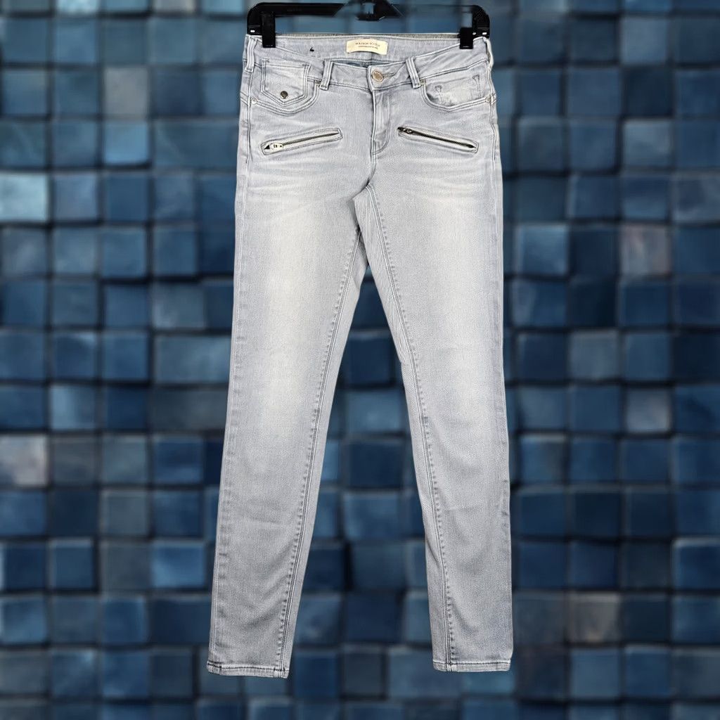 Maison Scotch MAISON SCOTCH LA PARISIENNE SKINNEY Light blue low Rise Jean Size W27 Womens Skinny Jeans Size 27 Blue Denim Casual Vintage No Size 27" / US 4 / IT 40 - 1 Thumbnail