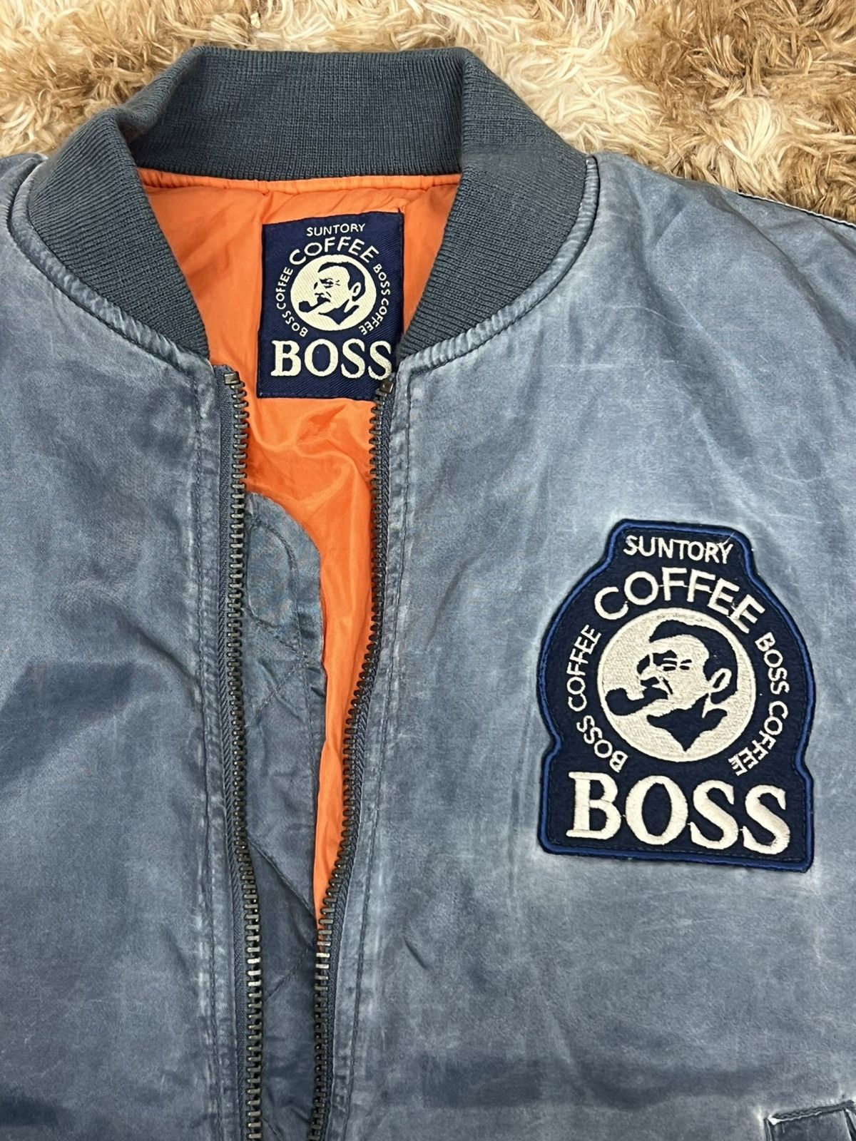 Japanese Brand Vintage 90s Suntory Boss Coffee MA-1 BOMBER JACKET Size US M / EU 48-50 / 2 - 12 Thumbnail