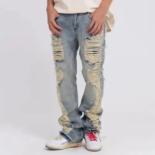Japanese Brand VIBE US 29' Vintage Ripped Blue Jeans Unisex Size US 29 - 1 Thumbnail