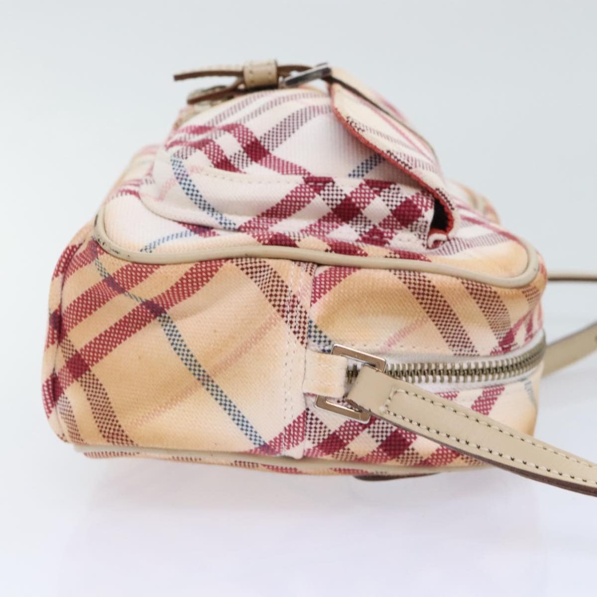 Burberry Burberry Nova Check Blue Label Shoulder Bag Canvas White Red Size ONE SIZE - 3 Thumbnail