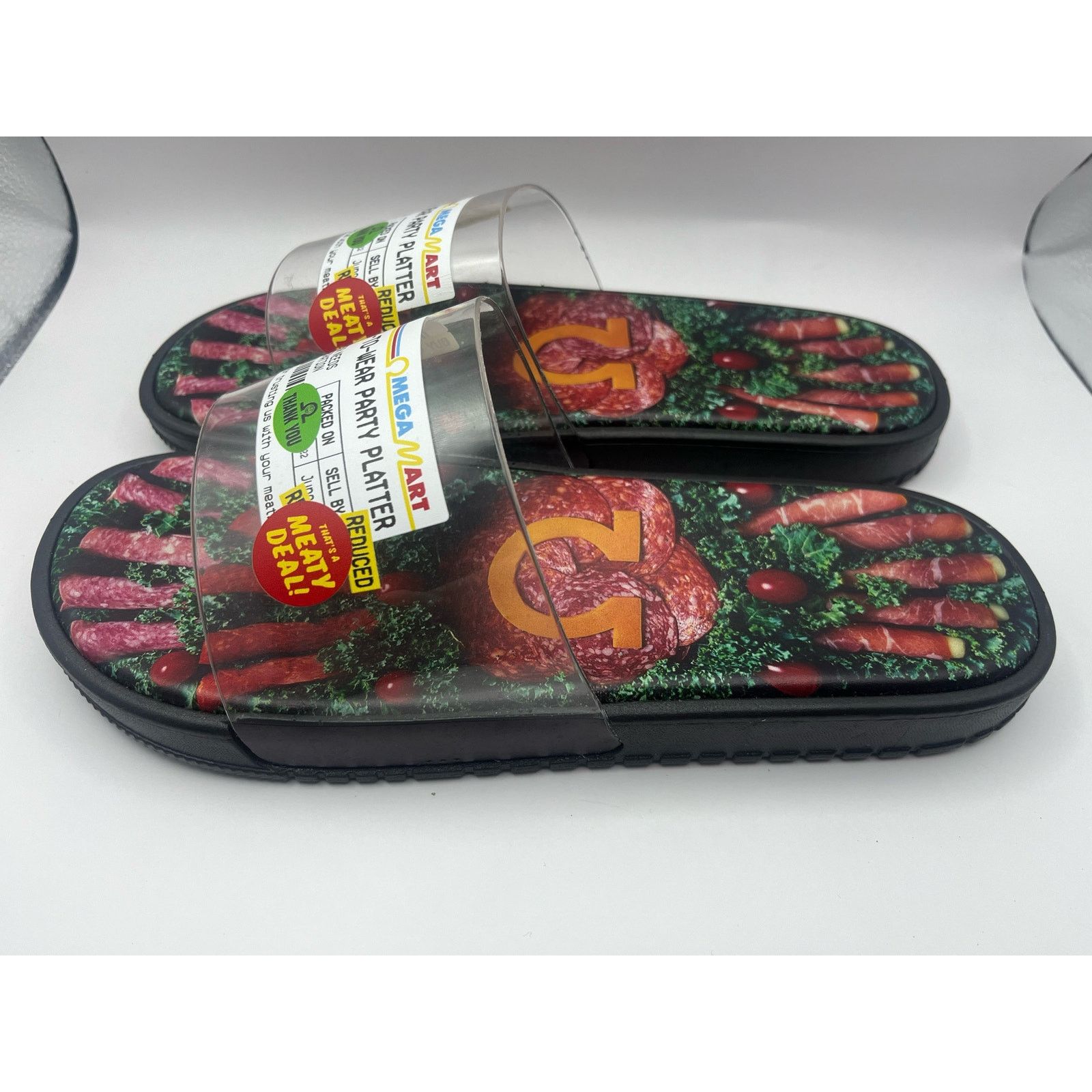 Unknown London Meow Wolf Omega Mart Party Platter Slides Slipper NEW Size US 8 / IT 38 - 2 Thumbnail