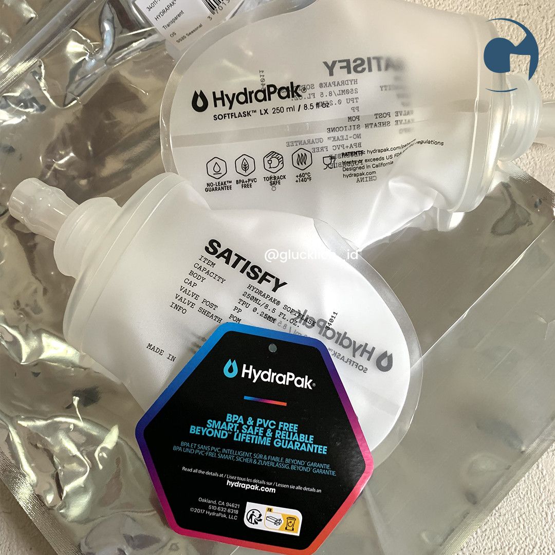 Satisfy Satisfy, HydraPak® Soft Flask 250ml 2-Pack White Size ONE SIZE - 4 Thumbnail