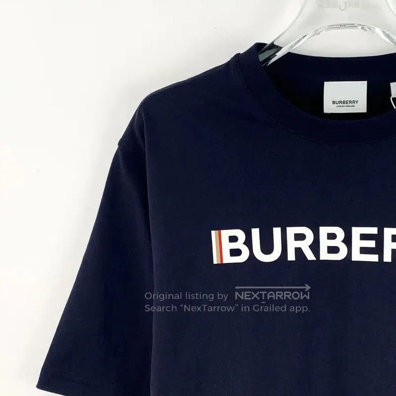 Burberry Burberry Men's Navy Cotton T-Shirt Size XS. Size US XS / EU 42 / 0 - 2 Thumbnail