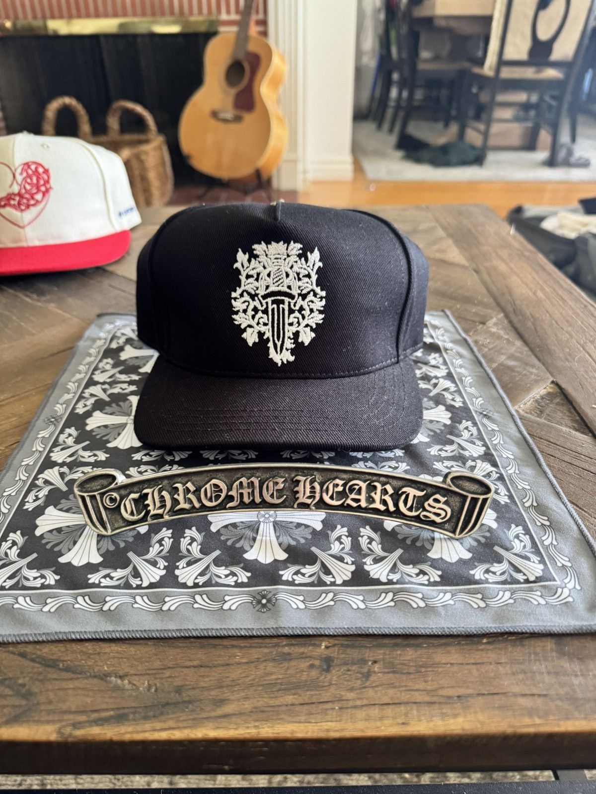 Chrome Hearts Chrome Hearts Vine Dagger Denim Cap Size ONE SIZE - 1 Thumbnail