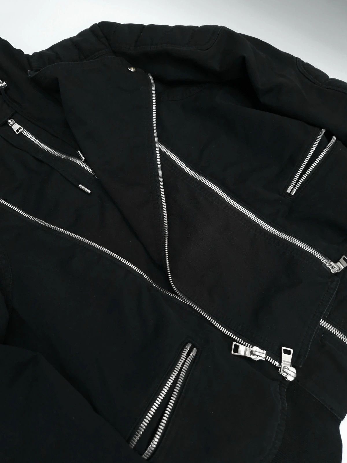 Balmain Balmain Hooded Biker Jacket Made in Japan Size US L / EU 52-54 / 3 - 16 Thumbnail