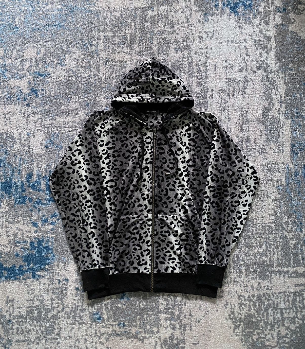 If Six Was Nine Japanes flash blue leopard velvet hoodie ifsix lgb style Size US L / EU 52-54 / 3 - 1 Thumbnail