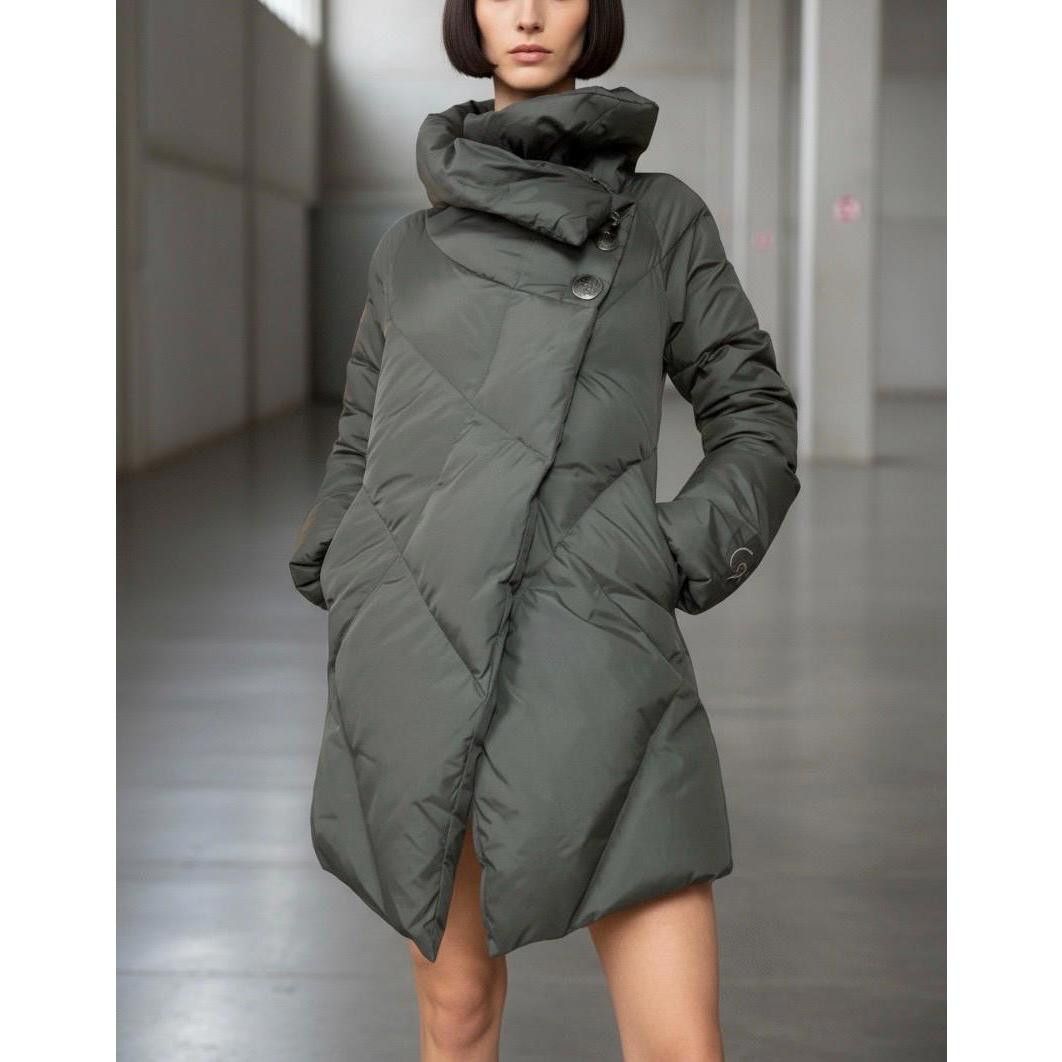 The Cop Copine Asymmetrical Puffer Jacket