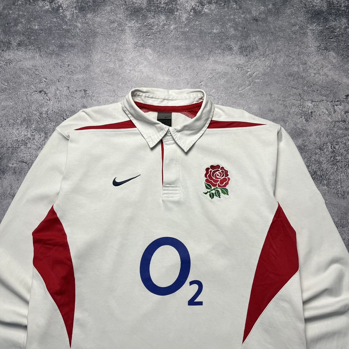 Nike Vintage Nike England Rugby League Polo Longsleeve Jersey Size US XL / EU 56 / 4 - 2 Thumbnail