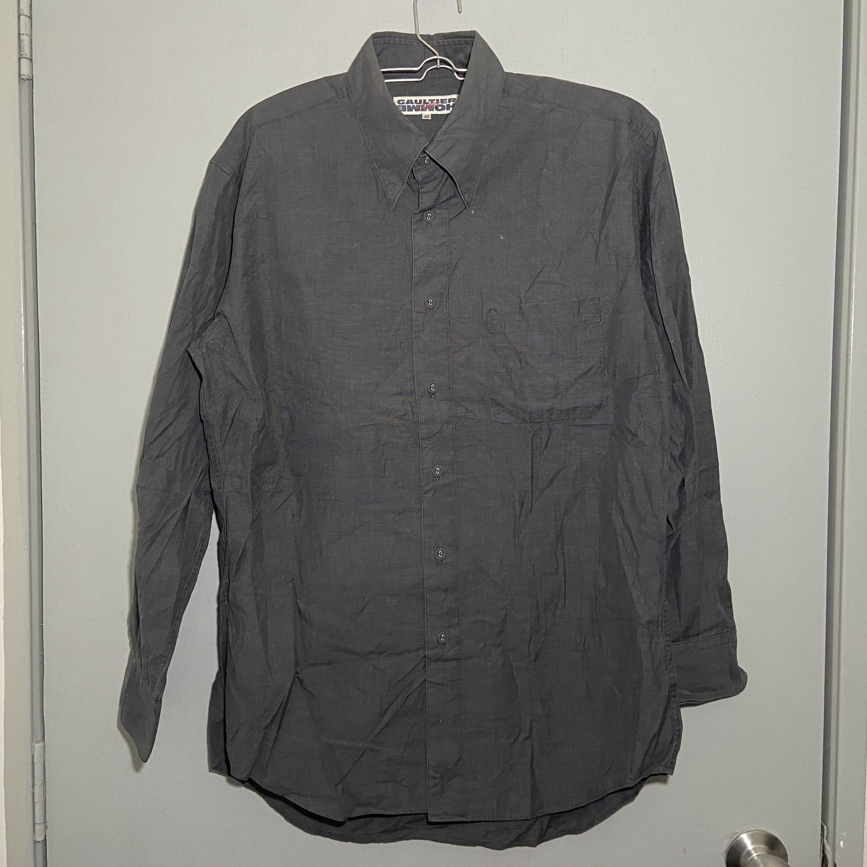 Jean Paul Gaultier Long sleeves Grey shirt 48 Size US M / EU 48-50 / 2 - 1 Thumbnail