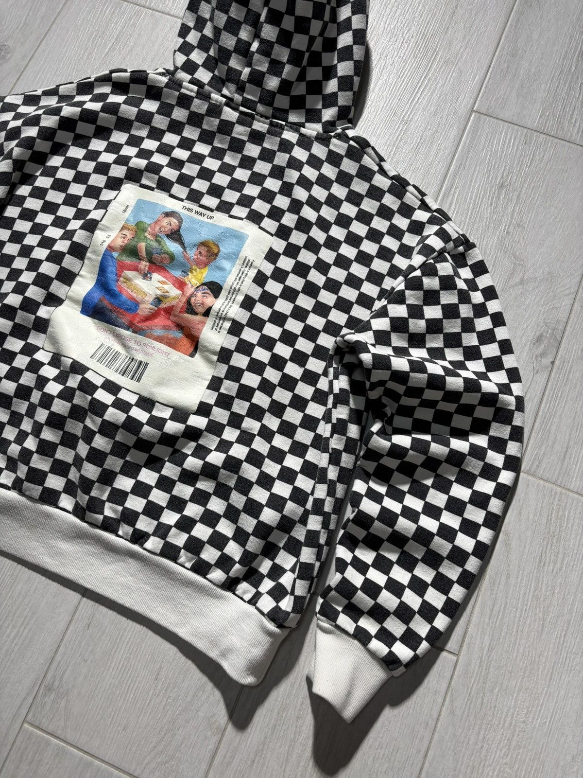 CHILDS Childish Boxy Fit Hoodie Y2K Checkered Embroidered Logo Size US M / EU 48-50 / 2 - 8 Thumbnail