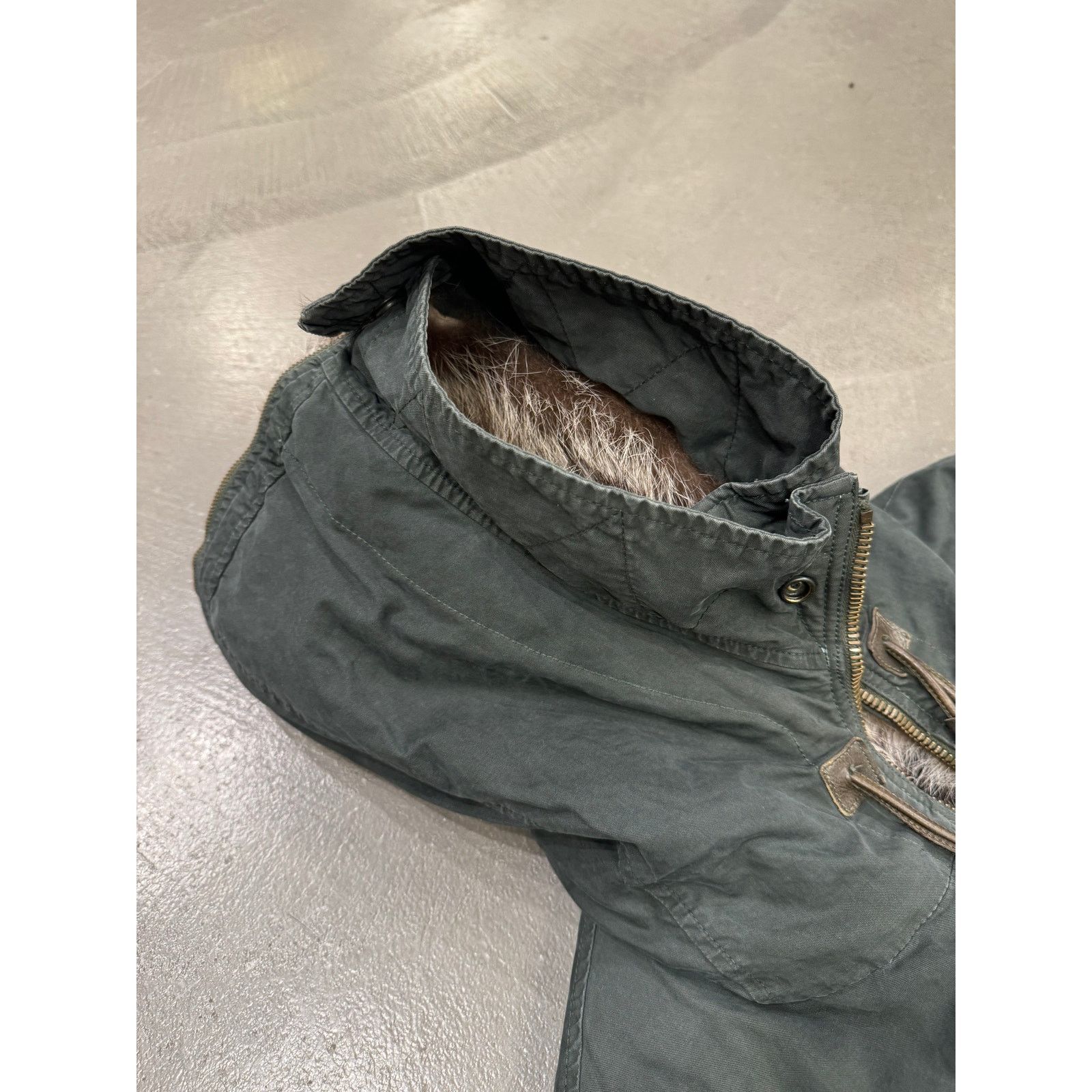 Ermanno Scervino 2010s Ermanno Scervino "Kanye" real marmot fur parka Size US L / EU 52-54 / 3 - 7 Thumbnail