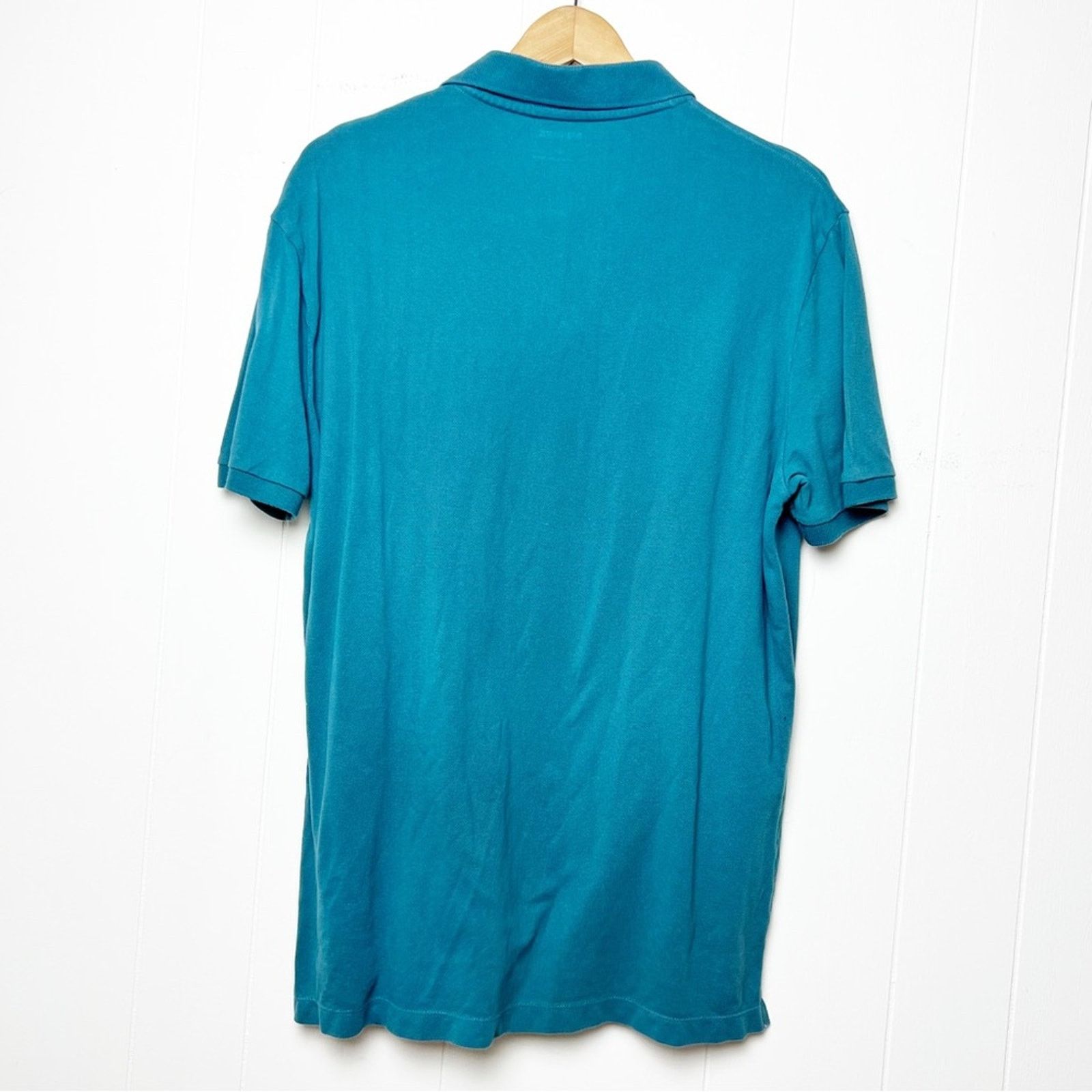 Express Express Teal Cotton Pique Polo Shirt Men’s Size Large Size US L / EU 52-54 / 3 - 5 Thumbnail