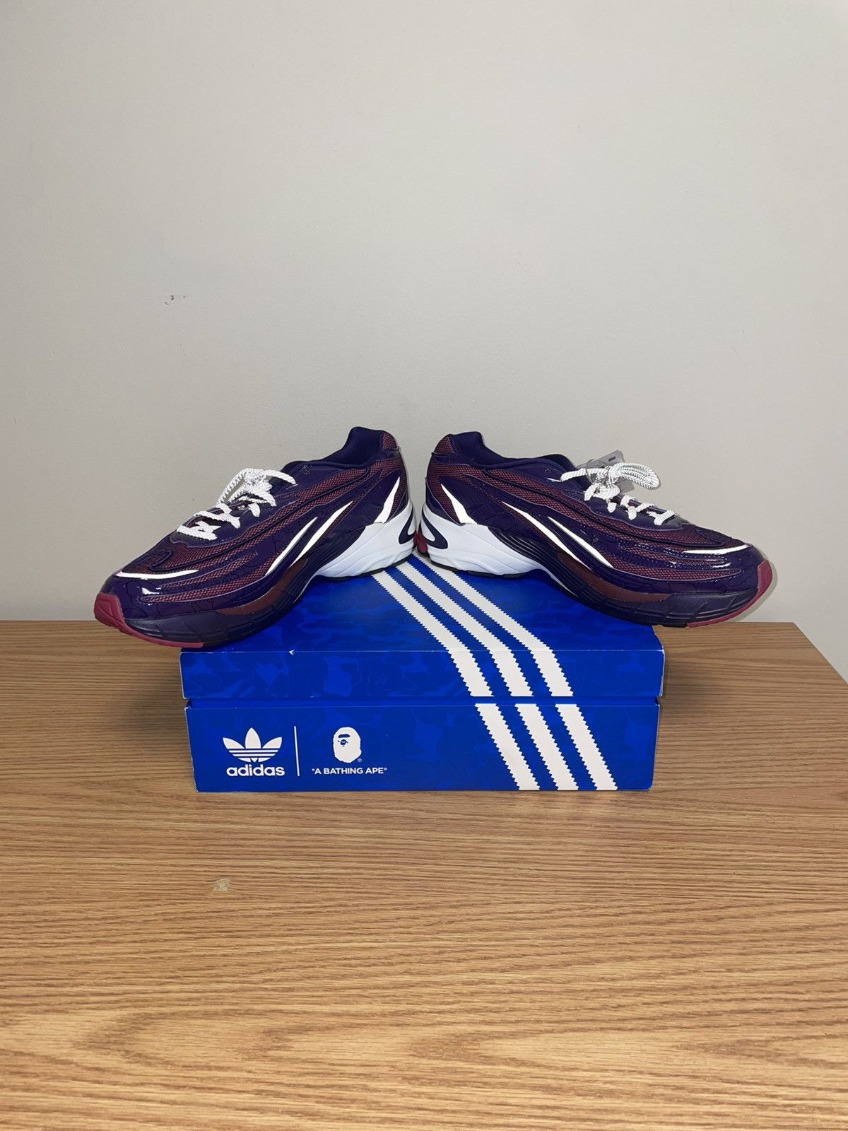 Adidas × Bape Men’s 12.5 Purple Bape Adidas Orketro Dead Stock Size US 12.5 / EU 45-46 - 8 Thumbnail