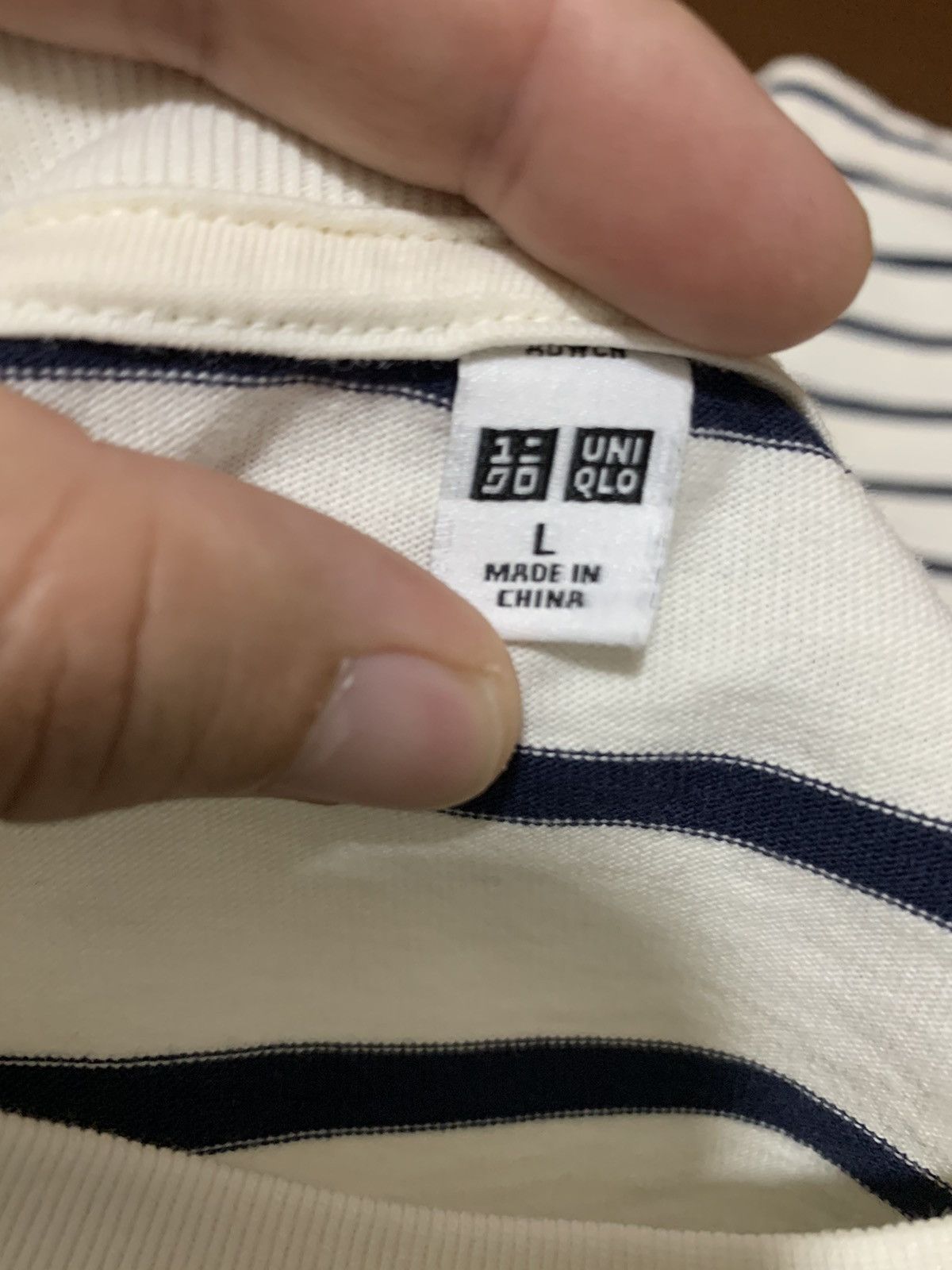 Uniqlo Uniclo Stripe Long Sleeve Tee Size US L / EU 52-54 / 3 - 5 Thumbnail