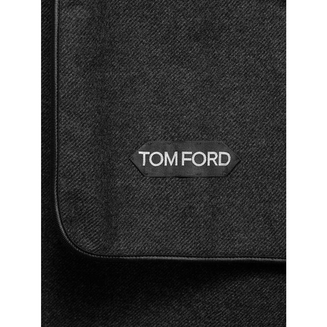 Tom Ford TOM FORD Double Breasted Gray Wool Herringbone Long Coat New Size US L / EU 52-54 / 3 - 5 Thumbnail