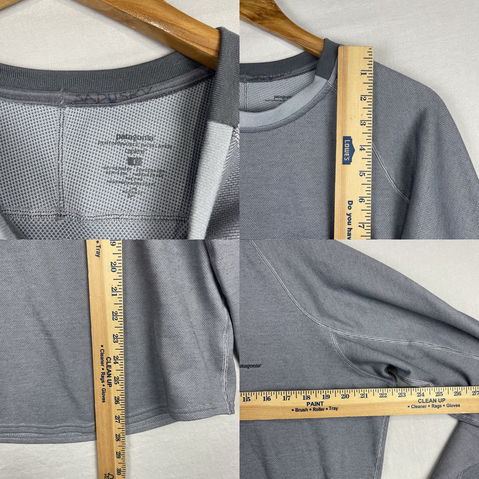 Patagonia Patagonia Shirt Mens L Gray Capilene Baselayer Performance Long Sleeve Pullover Casual Activewear Size US L / EU 52-54 / 3 - 8 Thumbnail