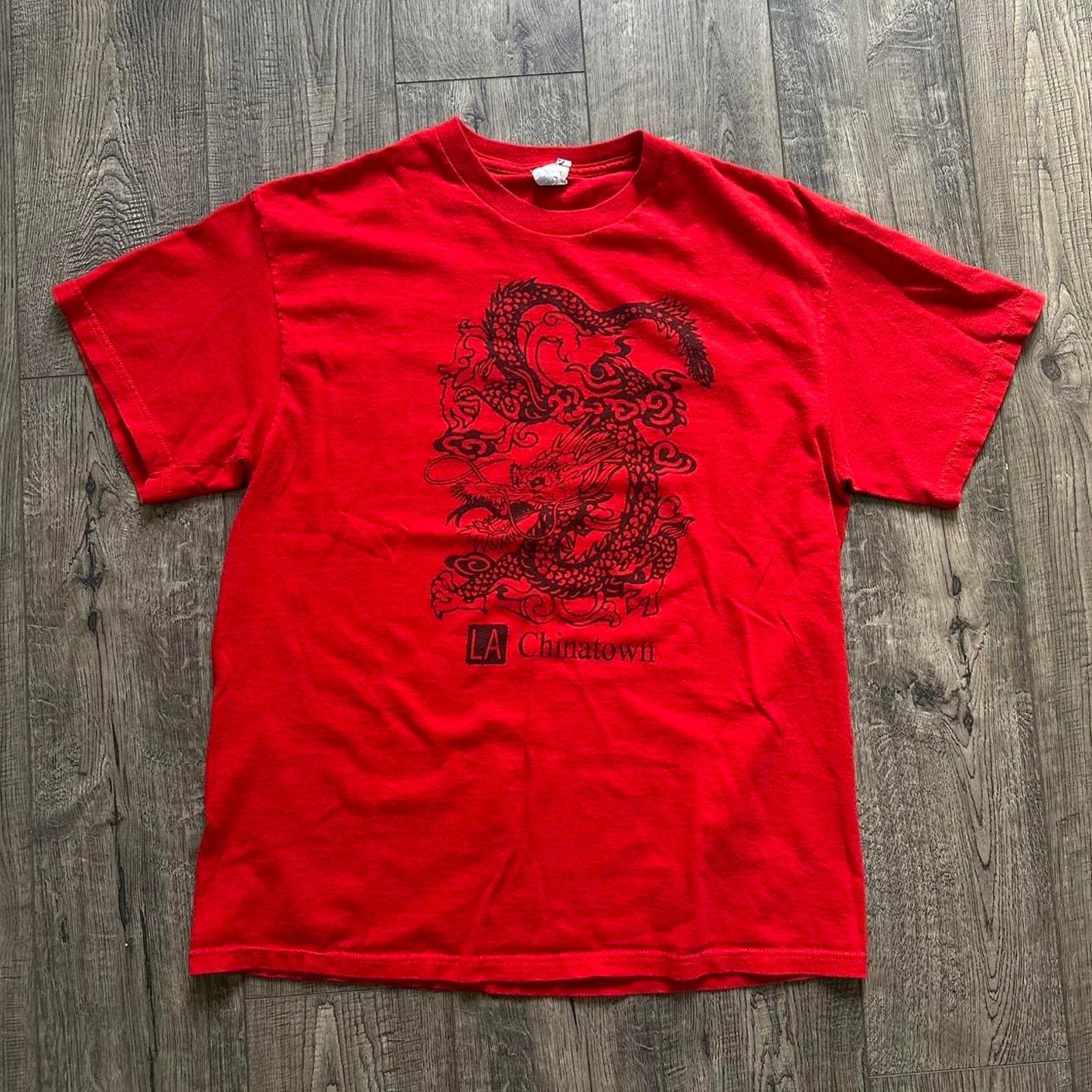 Vintage Vintage Y2K LA Chinatown Dragon Tattoo Grunge Tribal SHirt Size US L / EU 52-54 / 3 - 3 Thumbnail