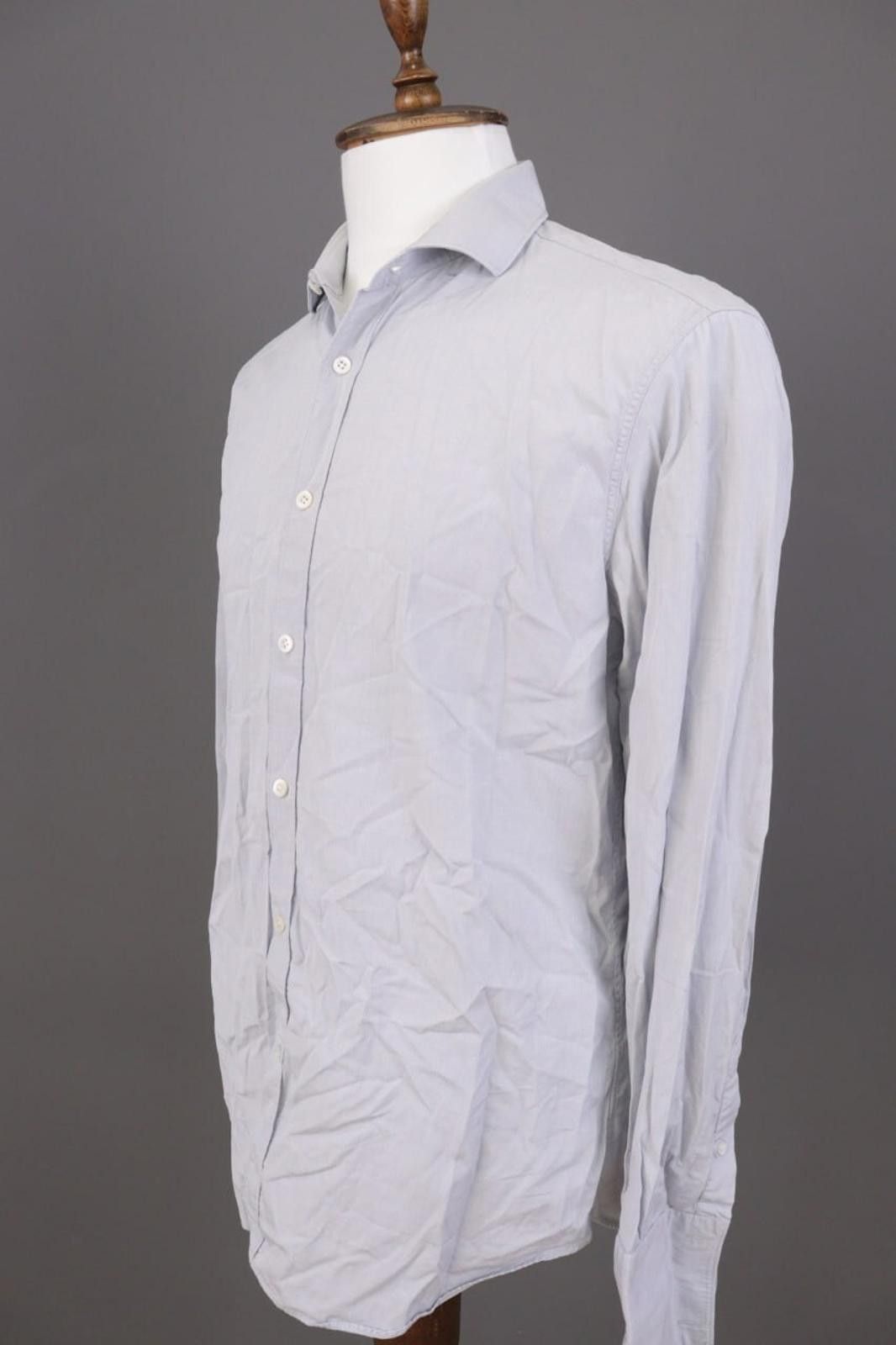 Gieves & Hawkes Gieves & Hawkes Gray Button Down Dress Shirt Size 41 / 16 Size US M / EU 48-50 / 2 - 4 Thumbnail
