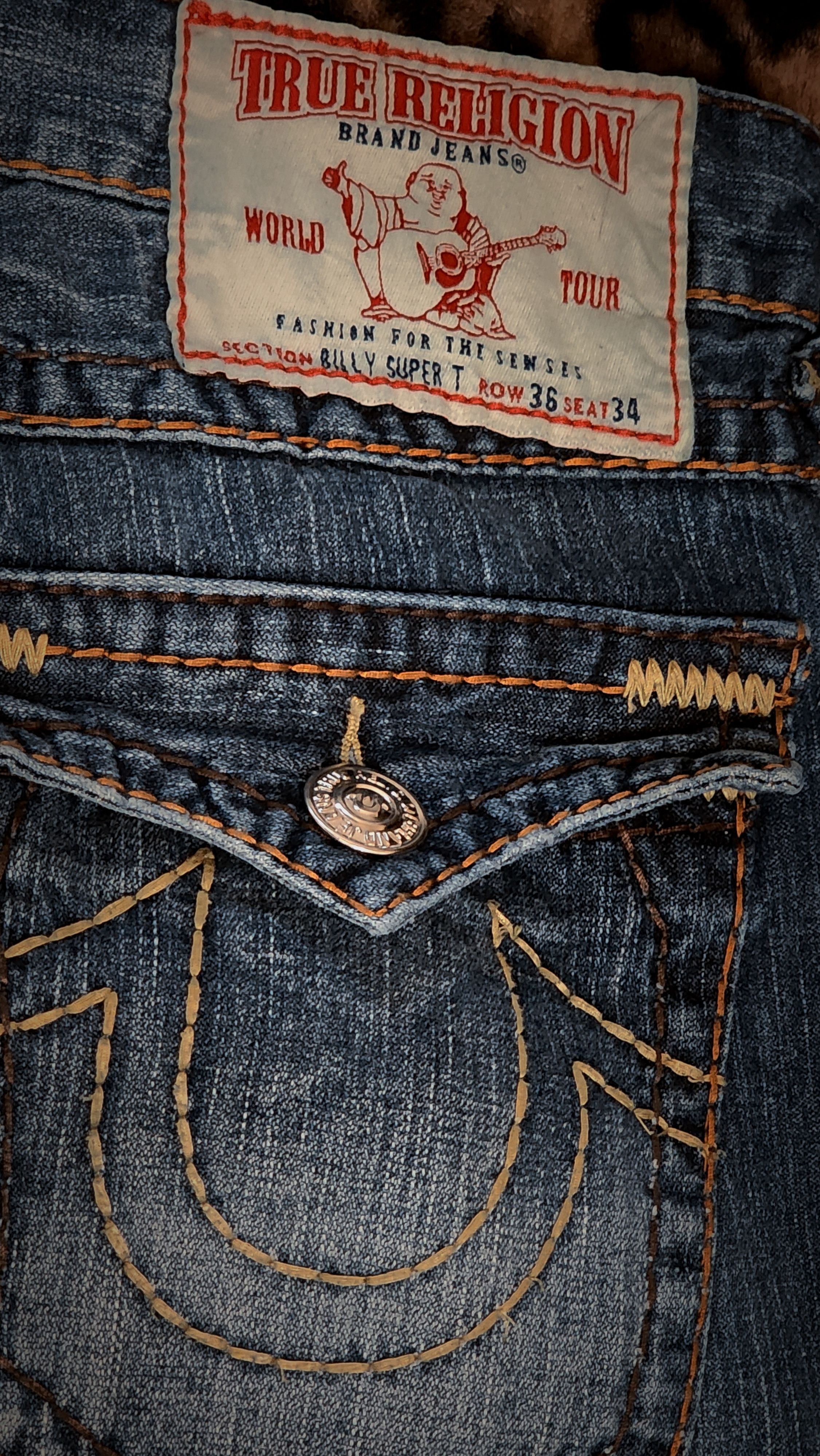 True Religion True Religion Super T Vintage Jeans Size US 36 / EU 52 - 7 Thumbnail