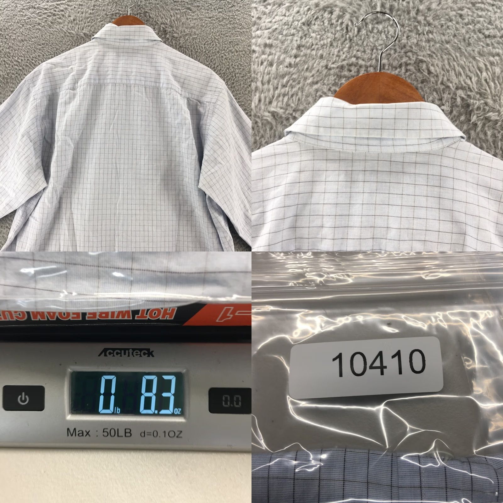 Nautica Nautica Long Sleeve Shirt Top Mens 17 Blue Cotton Button Up Chest Pocket Collar Top Size US XL / EU 56 / 4 - 8 Thumbnail