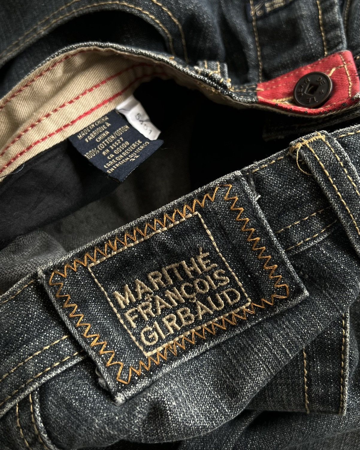 Marithe + Francois Girbaud MARITHÉ & FRANÇOIS GIRBAUD DENIM BAGGY JEANS Size US 32 / EU 48 - 8 Thumbnail