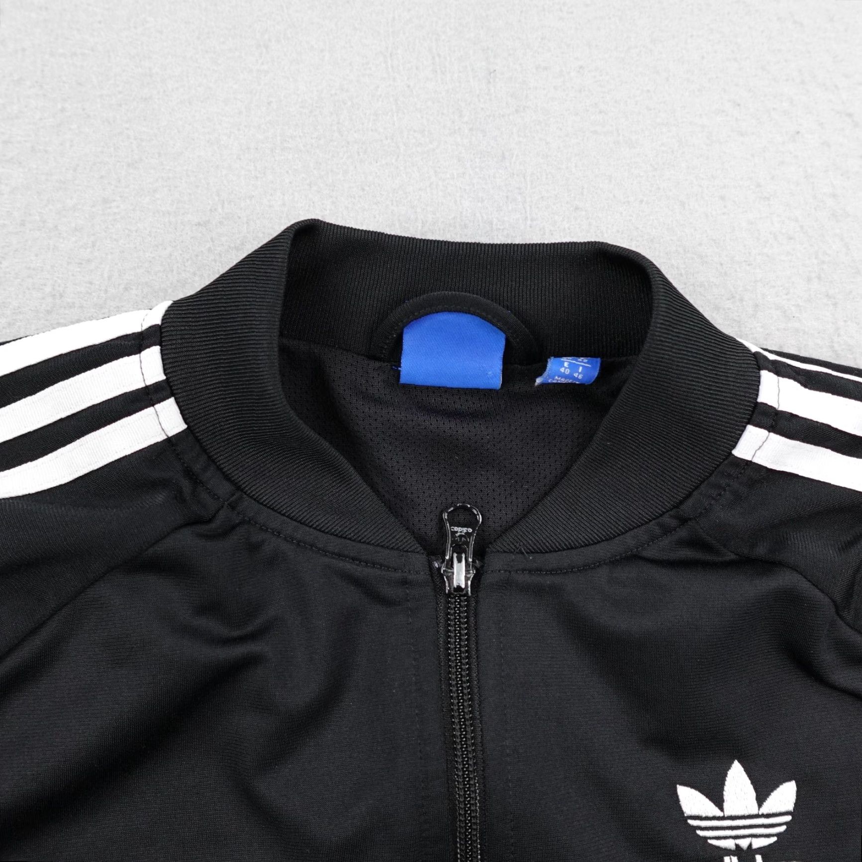 Adidas Adidas Jacket Womens Medium Black White Trefoil Firebird Track Coat Full Zip Up Size M / US 6-8 / IT 42-44 - 2 Thumbnail