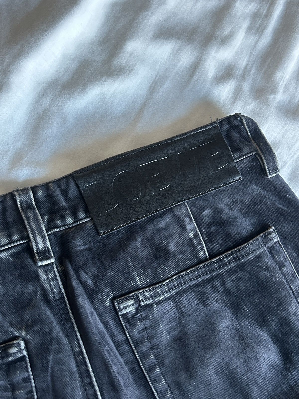 Loewe LOEWE FW23 RUNWAY FLOCKED DENIM Size US 29 - 4 Thumbnail
